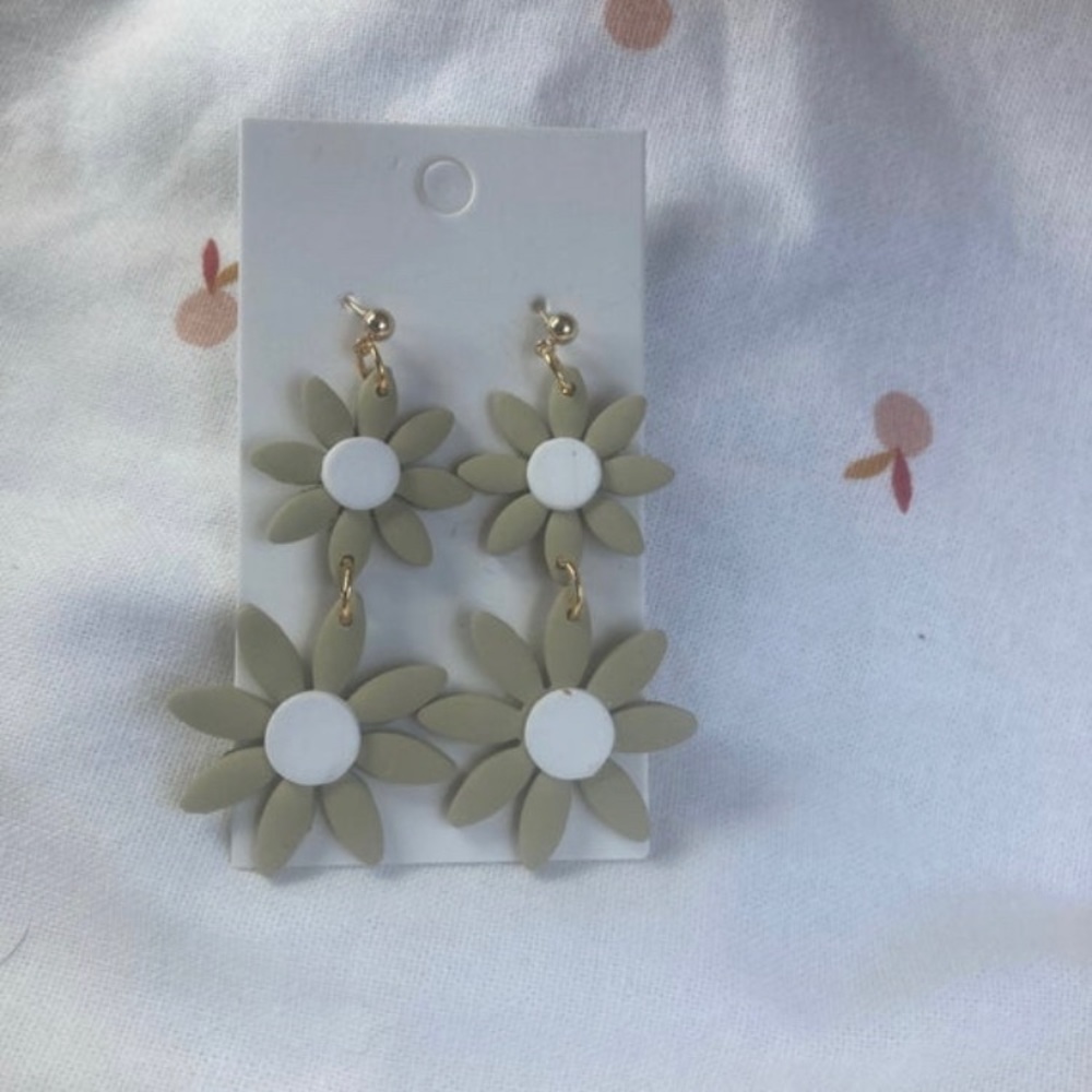 Handmade polymer clay earrings